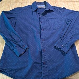 PD&C Navy and Gray Flower Shirt